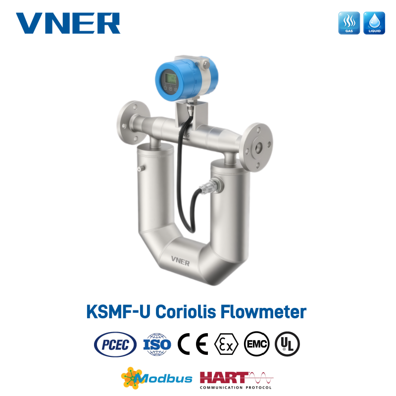 Medidor de vazão de massa Coriolis série U KSMF