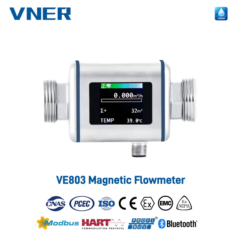 Medidor de vazão eletromagnético compacto VE803