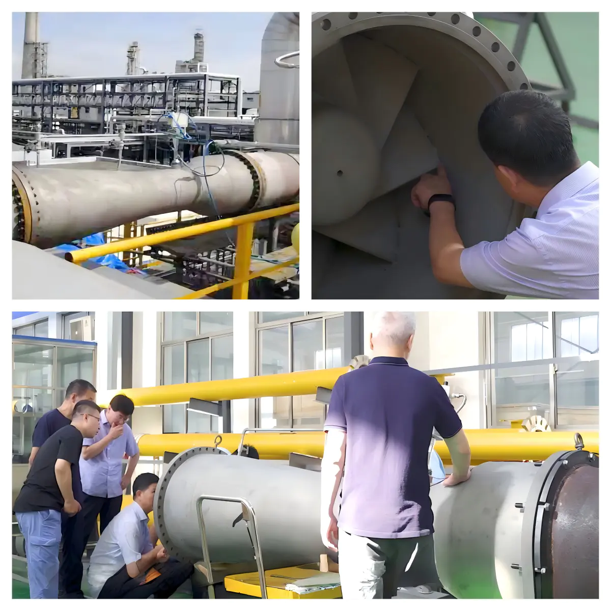 História de Sucesso — Refino e Produtos Químicos | Sinopec ZRCC | Medição de gás ácido DN700